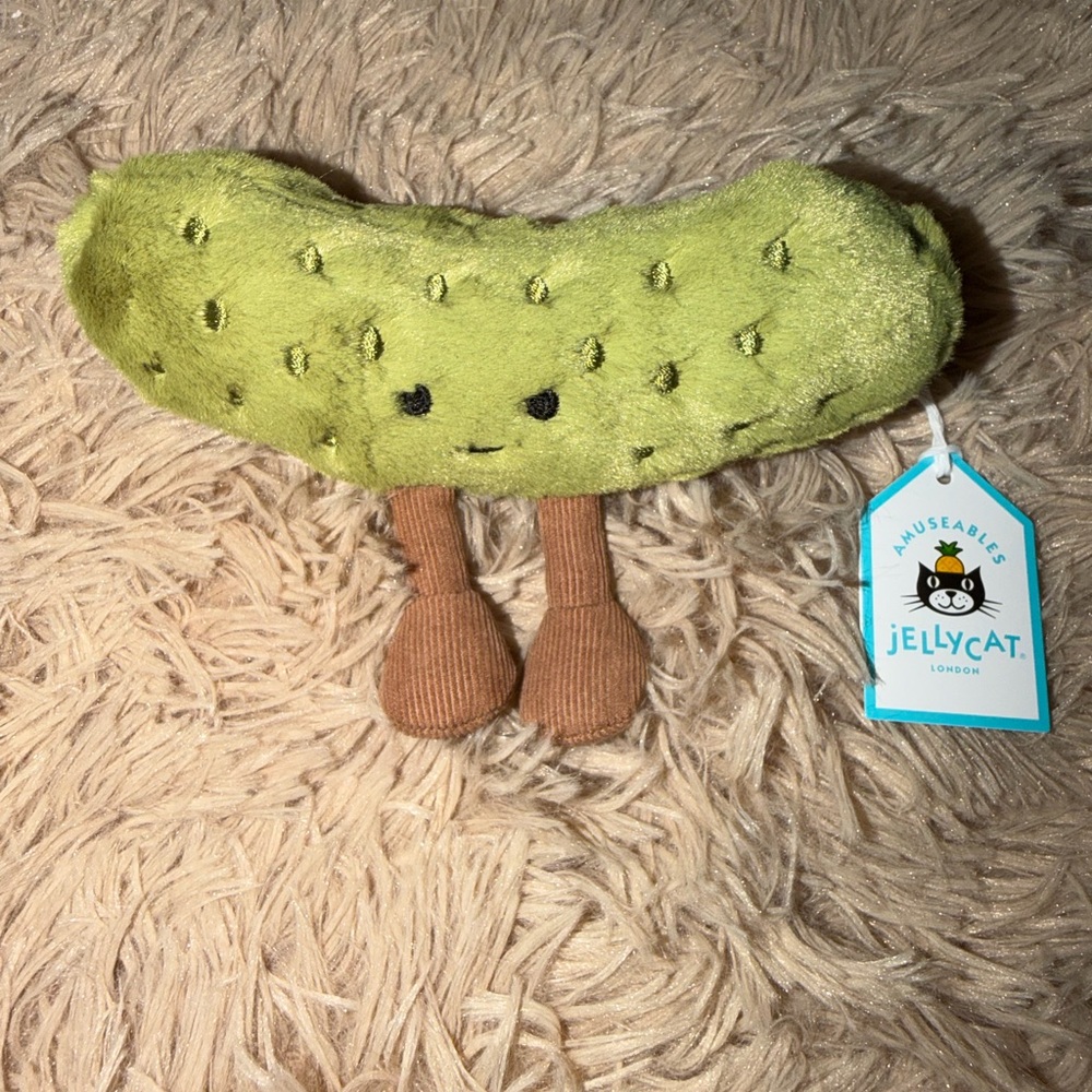 Jellycat Amuseables Pickle NWT Authentic